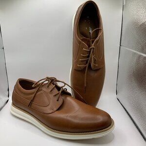 Van Heusen Men's Loreno Oxford Cognac Lace Up Shoes - 11M
